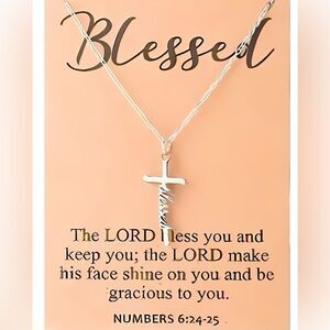 NWT GORGEOUSLY DELICATE STAINLESS STEEL BLESSED NECKLACE OTHER STYLES AVAILABLE